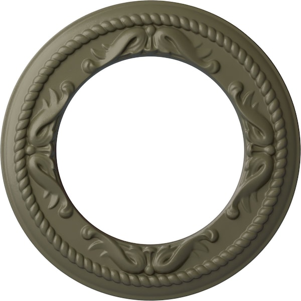 Ekena Millwork Roped Medway Ceiling Medallion (Canopies up to 7 1/2"), 12 1/4"OD x 7 1/2"ID x 7/8"P, Spartan Stone CM12MESSF - main